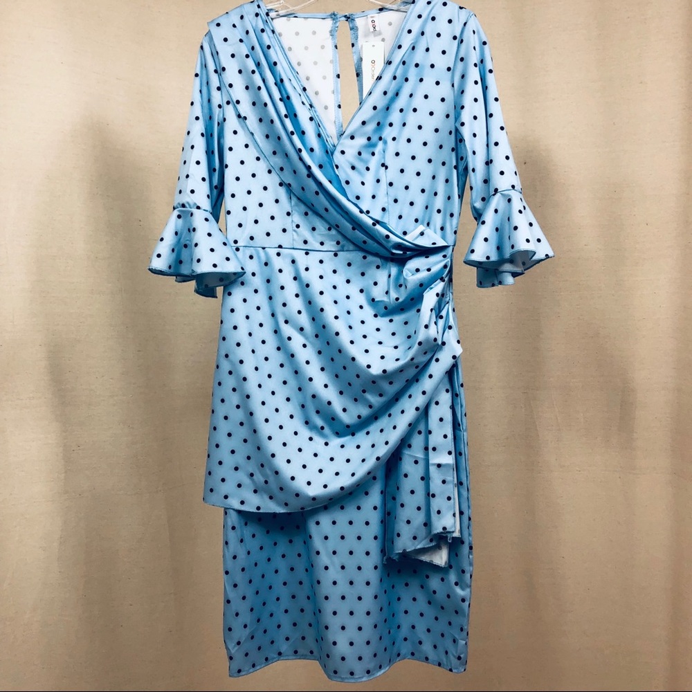 Polka Dot Blue Dress Size M
